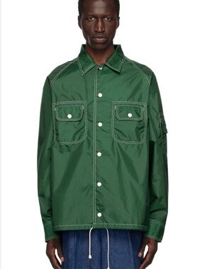 Vintage BEAMS PLUS Green Sports SHT-JAC Jacket